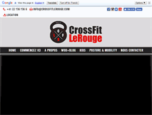 Tablet Screenshot of crossfitlerouge.com